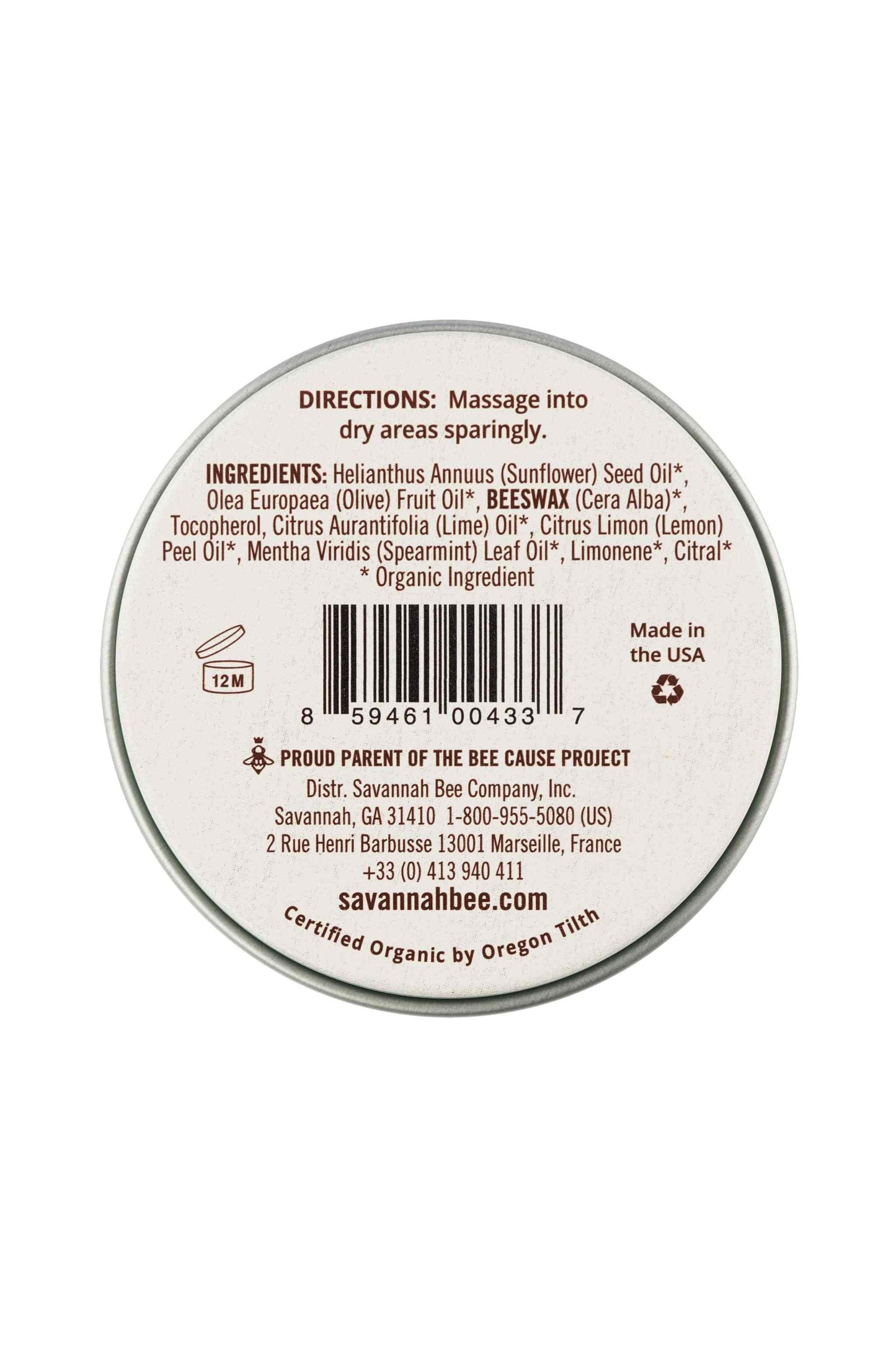 Original -Spear -Minz -Bienenwachs Salbe