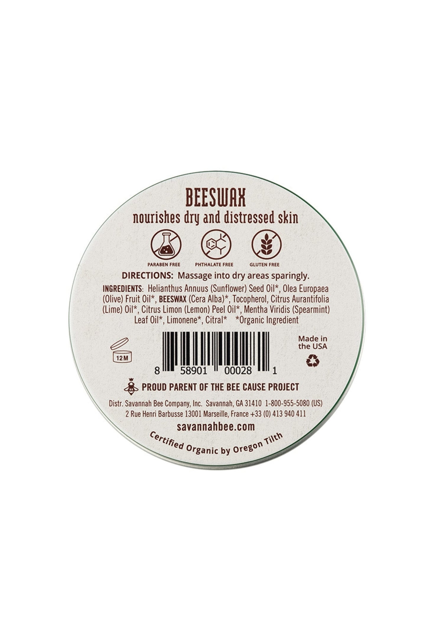 Original -Spear -Minz -Bienenwachs Salbe